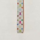 LOUIS VUITTON Multicolor Dragonne XL Key Ring White M02463 LV Auth 140727M-6