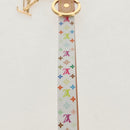 LOUIS VUITTON Multicolor Dragonne XL Key Ring White M02463 LV Auth 140727M-7