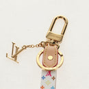 LOUIS VUITTON Multicolor Dragonne XL Key Ring White M02463 LV Auth 140727M-8