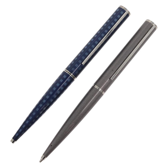 LOUIS VUITTON Jet Rack Set Pen metal Blue Gray LV Auth 140730