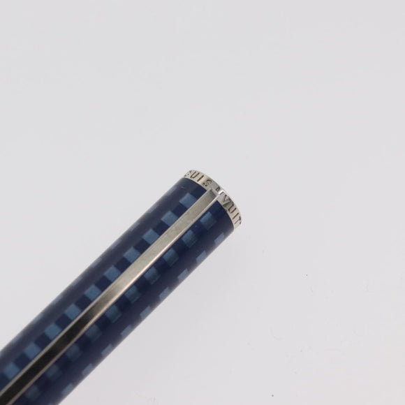 LOUIS VUITTON Jet Rack Set Pen metal Blue Gray LV Auth 140730