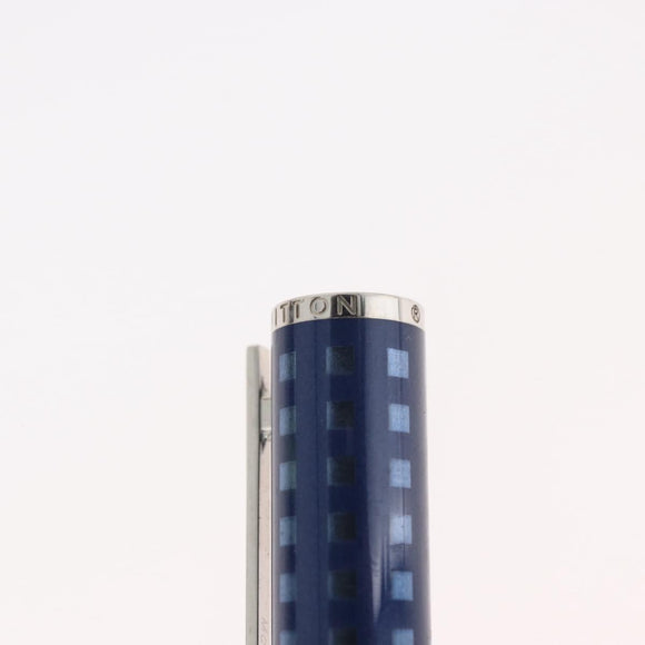 LOUIS VUITTON Jet Rack Set Pen metal Blue Gray LV Auth 140730