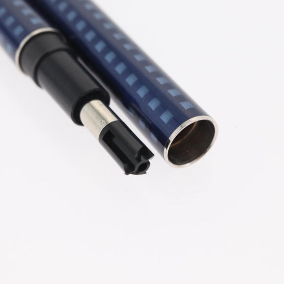 LOUIS VUITTON Jet Rack Set Pen metal Blue Gray LV Auth 140730