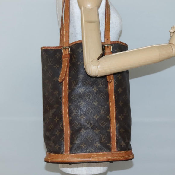 LOUIS VUITTON Monogram Bucket GM Shoulder Bag M42236 LV Auth 140740
