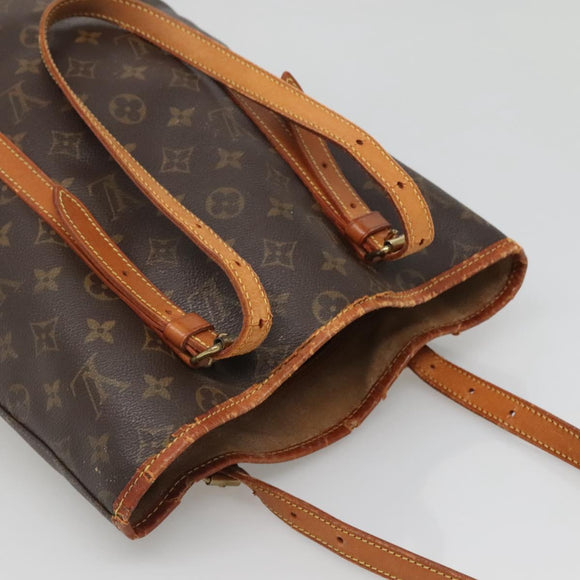 LOUIS VUITTON Monogram Bucket GM Shoulder Bag M42236 LV Auth 140740