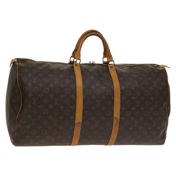 LOUIS VUITTON Monogram Keepall 60 Boston Bag M41422 LV Auth 140746