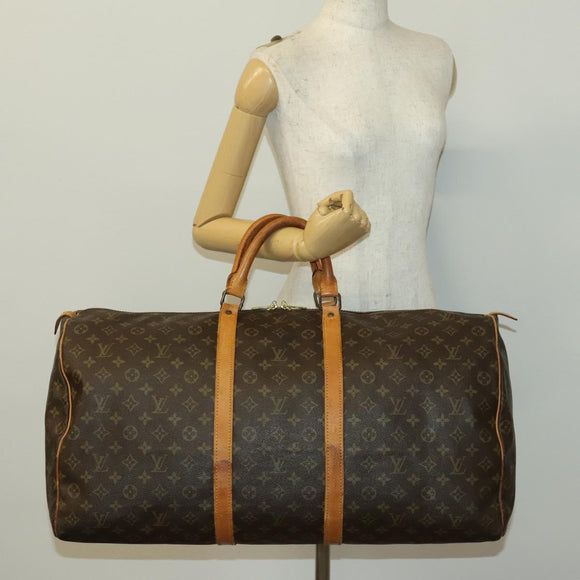 LOUIS VUITTON Monogram Keepall 60 Boston Bag M41422 LV Auth 140746