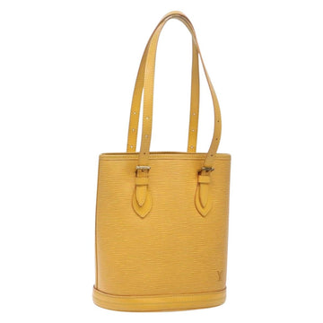 LOUIS VUITTON Epi Bucket PM Shoulder Bag SPO Yellow LV Auth 140747