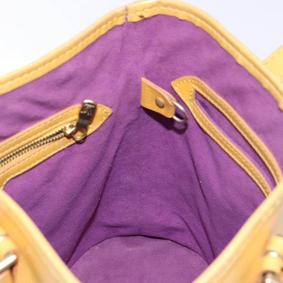 LOUIS VUITTON Epi Bucket PM Shoulder Bag SPO Yellow LV Auth 140747