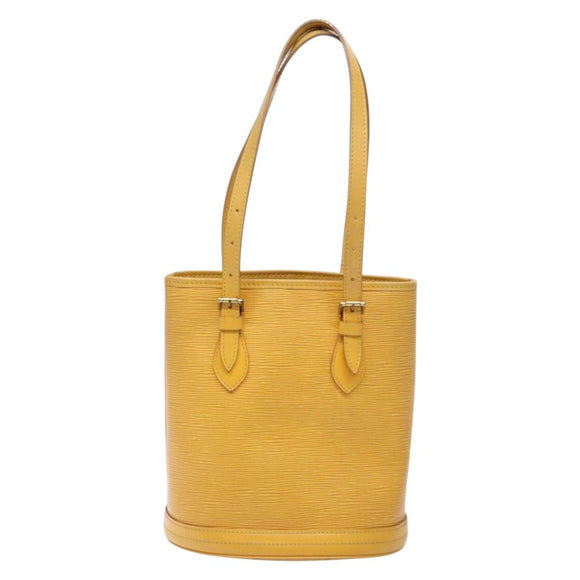 LOUIS VUITTON Epi Bucket PM Shoulder Bag SPO Yellow LV Auth 140747