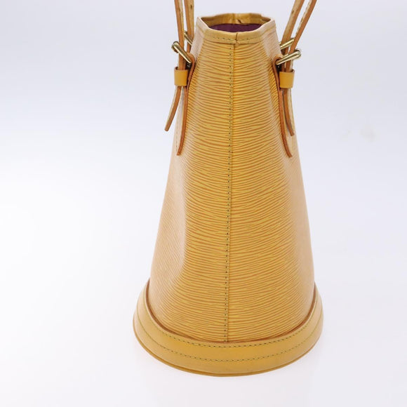 LOUIS VUITTON Epi Bucket PM Shoulder Bag SPO Yellow LV Auth 140747