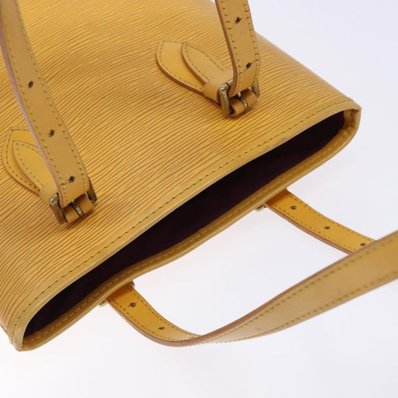 LOUIS VUITTON Epi Bucket PM Shoulder Bag SPO Yellow LV Auth 140747