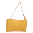 LOUIS VUITTON Epi Bucket PM Pouch Yellow LV Auth 140748-1