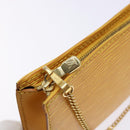 LOUIS VUITTON Epi Bucket PM Pouch Yellow LV Auth 140748-11