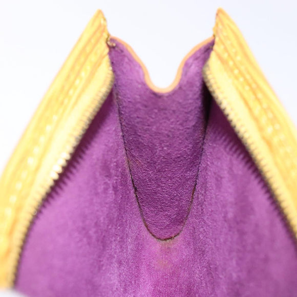 LOUIS VUITTON Epi Bucket PM Pouch Yellow LV Auth 140748