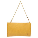 LOUIS VUITTON Epi Bucket PM Pouch Yellow LV Auth 140748-13