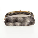 CHANEL Matelasse Chain Shoulder Bag tweed Beige Gold CC Auth 140752V-5