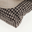 CHANEL Matelasse Chain Shoulder Bag tweed Beige Gold CC Auth 140752V-17