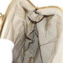 CHANEL Matelasse Chain Shoulder Bag tweed Beige Gold CC Auth 140752V-25