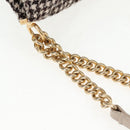CHANEL Matelasse Chain Shoulder Bag tweed Beige Gold CC Auth 140752V-15