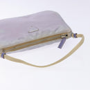 PRADA Accessory Pouch Nylon Purple Silver Auth 140755-7