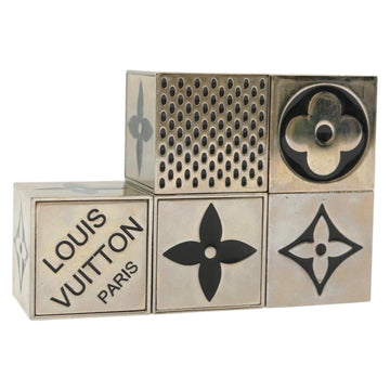 LOUIS VUITTON Monogram Gamecube Paper weight metal Silver M99454 LV Auth 140763