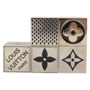 LOUIS VUITTON Monogram Gamecube Paper weight metal Silver M99454 LV Auth 140763-2