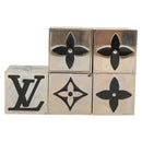 LOUIS VUITTON Monogram Gamecube Paper weight metal Silver M99454 LV Auth 140763-3