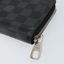 LOUIS VUITTON Damier Graphite Zippy Wallet Vertical N63095 LV Auth 140764-15