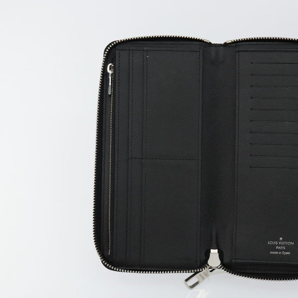 LOUIS VUITTON Damier Graphite Zippy Wallet Vertical N63095 LV Auth 140764