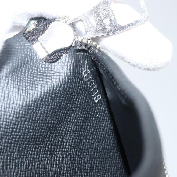 LOUIS VUITTON Damier Graphite Zippy Wallet Vertical N63095 LV Auth 140764