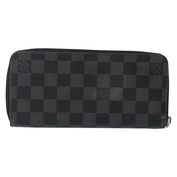 LOUIS VUITTON Damier Graphite Zippy Wallet Vertical N63095 LV Auth 140764 - 0