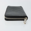 LOUIS VUITTON Damier Graphite Zippy Wallet Vertical N63095 LV Auth 140764-4