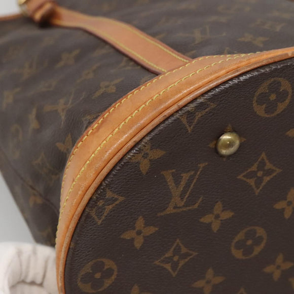 LOUIS VUITTON Monogram Bucket GM Shoulder Bag M42236 LV Auth 140772