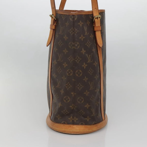 LOUIS VUITTON Monogram Bucket GM Shoulder Bag M42236 LV Auth 140772
