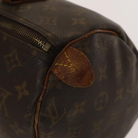 LOUIS VUITTON Monogram Speedy 30 Hand Bag M41526 LV Auth 140774