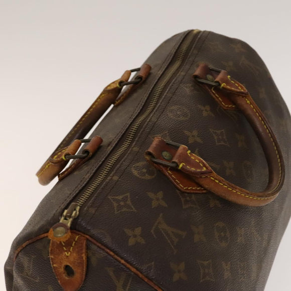 LOUIS VUITTON Monogram Speedy 30 Hand Bag M41526 LV Auth 140774