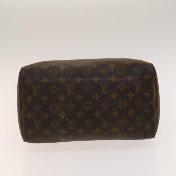 LOUIS VUITTON Monogram Speedy 30 Hand Bag M41526 LV Auth 140774