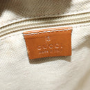 GUCCI GG Canvas Web Sherry Line Shoulder Bag Beige Gold 337598 Auth 140780-15