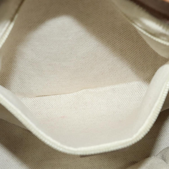 GUCCI GG Canvas Web Sherry Line Shoulder Bag Beige Gold 337598 Auth 140780