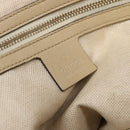 GUCCI GG Canvas Web Sherry Line Tote Bag Beige Gold 257062 Auth 140783-17