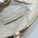 GUCCI GG Canvas Web Sherry Line Tote Bag Beige Gold 257062 Auth 140783-19