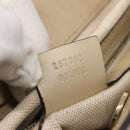 GUCCI GG Canvas Web Sherry Line Tote Bag Beige Gold 257062 Auth 140783-12