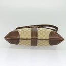 GUCCI GG Canvas Shoulder Bag Beige Gold 115568 Auth 140785-5