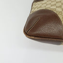 GUCCI GG Canvas Shoulder Bag Beige Gold 115568 Auth 140785-9