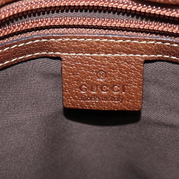 GUCCI GG Canvas Shoulder Bag Beige Gold 115568 Auth 140785