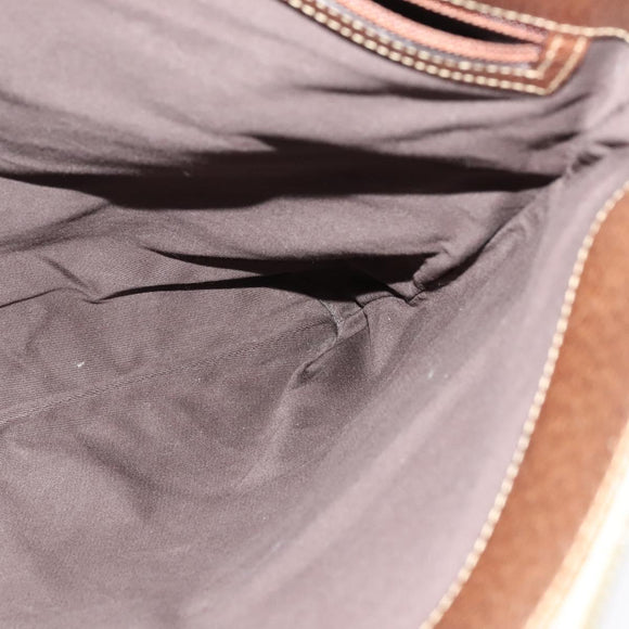 GUCCI GG Canvas Shoulder Bag Beige Gold 115568 Auth 140785