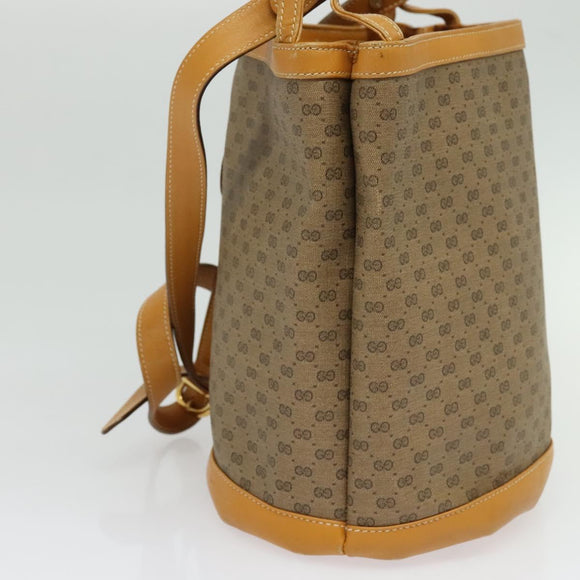 GUCCI Micro GG Supreme Shoulder Bag PVC Beige Gold 001 14 0934 Auth 140786