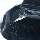 GUCCI Chain Shoulder Bag Suede Black Gold Auth 140787-12