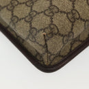 GUCCI GG Supreme Shoulder Bag PVC Beige Silver 92562 Auth 140791-10